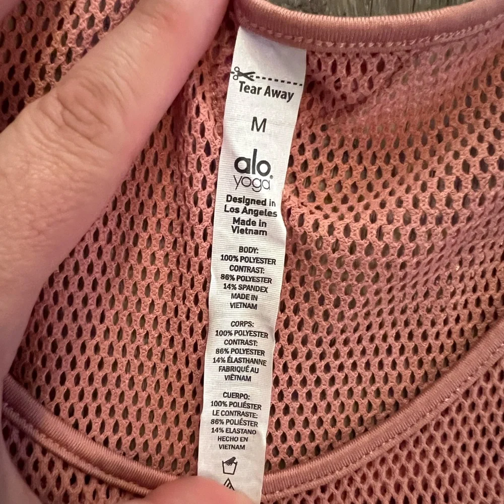 Alo yoga Lucid Tank in Blush Pink